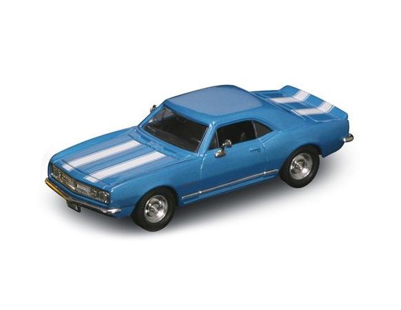 Yat Ming YM94216B CHEVROLET CAMARO Z-28 1967 BLUE W/WHITE STRIPES 1:43 Modellino