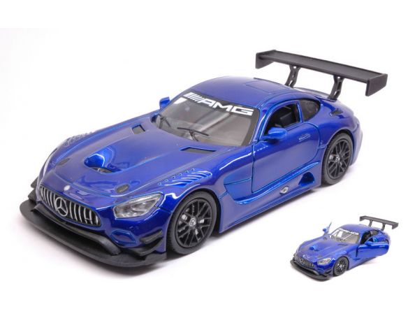 Motormax MTM73386BL MERCEDES GT3 AMG 2016 METALLIC BLUE 1:24 Modellino