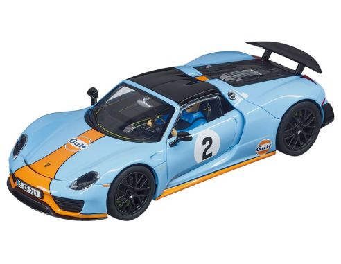 CARRERA CAR27549 PORSCHE 918 SPYDER GULF RACING N.2 1:32 Modellino