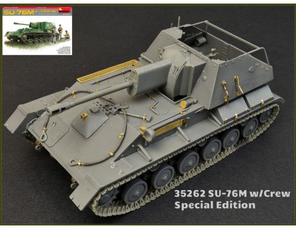Miniart MIN35262 SU-76M W/CREW SPECIAL EDITION KIT 1:35 Modellino