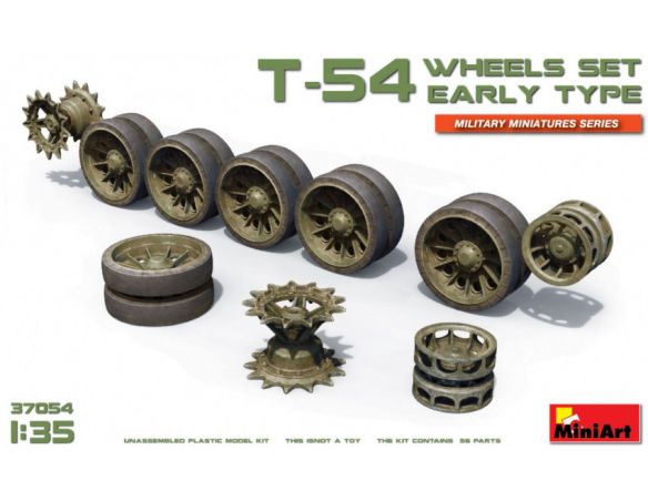 Miniart MIN37054 T-54 WHEELS SET EARLY TYPE KIT 1:35 Modellino