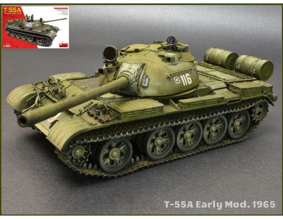 Miniart MIN37057 T-55A EARLY MOD.1965 KIT 1:35 Modellino