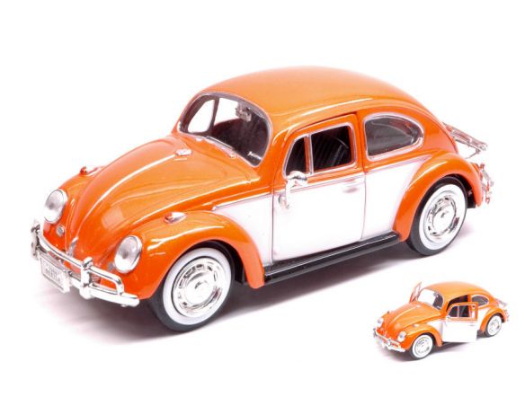 Motormax MTM79559OR VW BEETLE ORANGE 1:24 Modellino