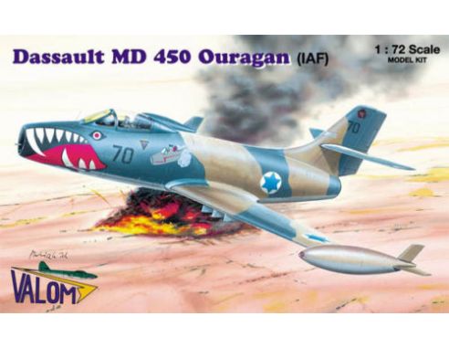 VALOM 72060 DASSAULT MD 450 OURAGAN IAF 1:72 Kit Modellino