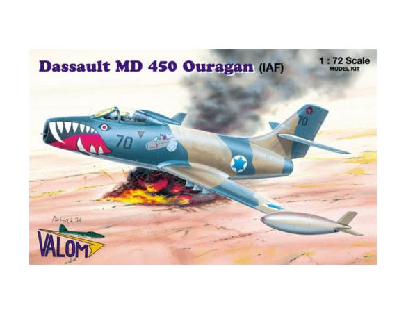 VALOM 72060 DASSAULT MD 450 OURAGAN IAF 1:72 Kit Modellino