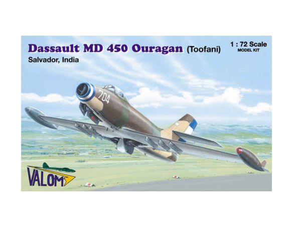 VALOM 72068 DASSAULT MD 450 OURAGAN (TOOFANI) 1:72 Kit Modellino