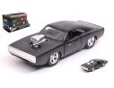 JADA TOYS JADA97042 DOM S DODGE CHARGER R/T 1970 FAST & FURIOUS 7 BLACK 1:32 Modellino