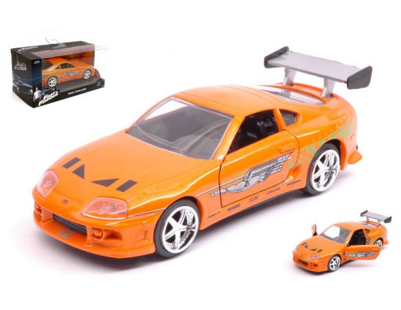 JADA TOYS JADA97345 BRIAN S TOYOTA SUPRA 1995 FAFT & FURIOUS 7 ORANGE 1:32 Modellino