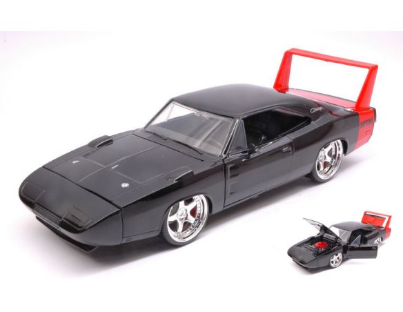 Jada JADA97681 DODGE CHARGER DAYTONA 1969 BLACK 1:24 Modellino