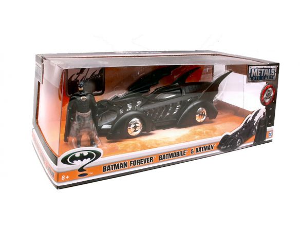 JADA TOYS JADA98036 BATMOBILE BATMAN FOREVER & FIGURE 1:24 Modellino