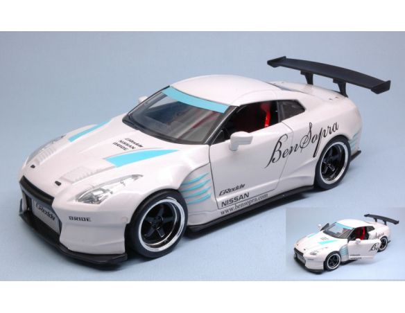 JADA TOYS JADA98569 NISSAN GT-R (R35) BEN SOPRA 2009 WHITE JDM TUNERS 1:24 Modellino