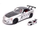 JADA TOYS JADA98570 HONDA S2000 2001 SILVER JDM TUNERS 1:24 Modellino