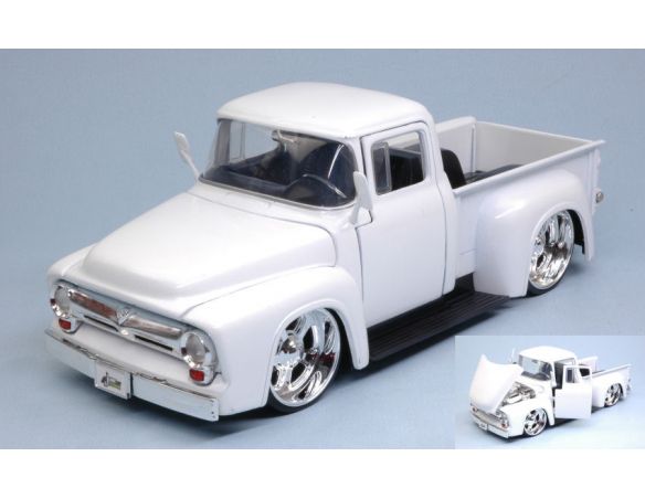 Jada JADA99043 FORD F-100 PICK UP 1956 WHITE JUST TRUCKS 1:24 Modellino