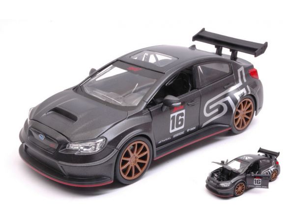 Jada JADA99090 SUBARU WRX STI 2016 WIDEBODY MATT DARK GREY JDM TUNERS 1:24 Modellino
