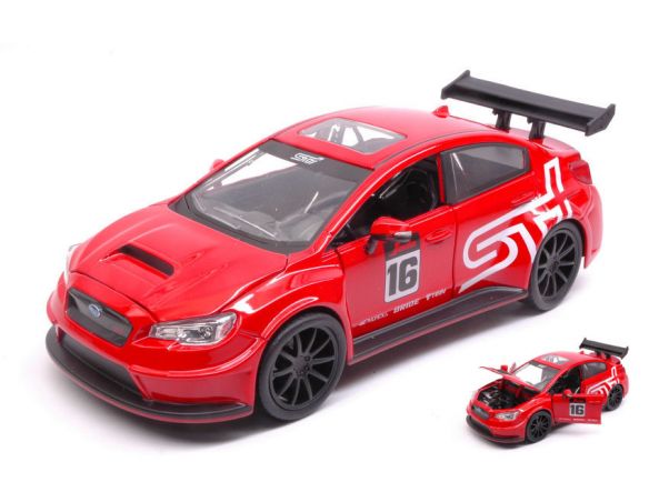 JADA TOYS JADA99091 SUBARU WRX STI 2016 WIDEBODY RED JDM TUNERS 1:24 Modellino