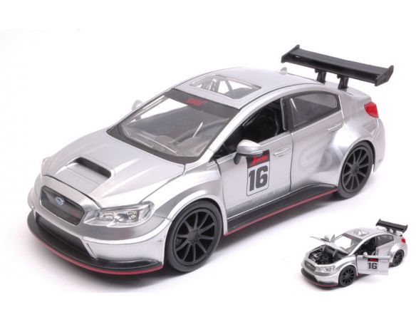 JADA TOYS JADA99092 SUBARU WRX STI 2016 WIDEBODY SILVER JDM TUNERS 1:24 Modellino