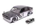 Jada JADA99095 DATSUN 510 1973 WIDEBODY N.73 SILVER/BLACK JDM TUNERS 1:24 Modellino