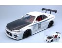 Jada JADA99113 NISSAN SKYLINE GT-R (R34) 2002 N.02 WHITE JDM TUNERS 1:24 Modellino