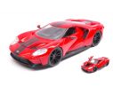 JADA TOYS JADA99391 FORD GT 2017 RED W/BLACK STRIPES BIGTIME MUSCLE 1:24 Modellino