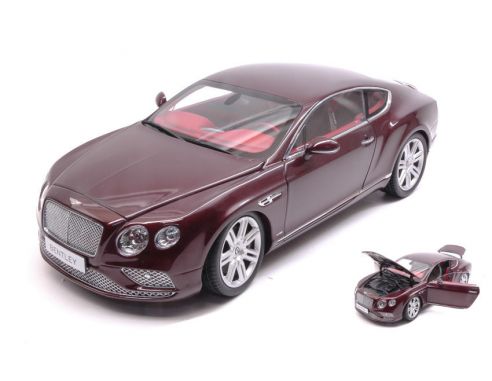 Paragon Models PAR98221 BENTLEY CONTINENTAL GT COUPE' 2016 BURGUNDY 1:18 Modellino