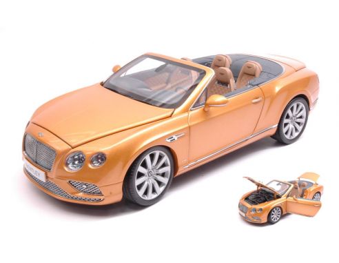 Paragon Models PAR98232 BENTLEY CONTINENTAL GT CONVERTIBLE 2016 SUNBURST GOLD 1:18 Modellino
