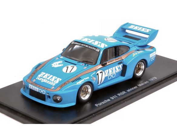 Spark Model S43MC79 PORSCHE 911 RSR N.17 WINNER MACAU GUIA RACE 1979 H.ADAMCZYK 1:43 Modellino