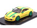 Spark Model S4957 PORSCHE 911 R 2017 YELLOW/GREEN 1:43 Modellino