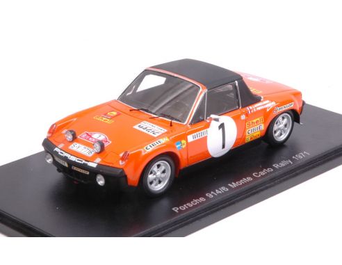 Spark Model S5583 PORSCHE 914/6 N.1 ABANDON MONTE CARLO 1971 G.LARROUSSE-J.PERRAMOND 1:43 Modellino
