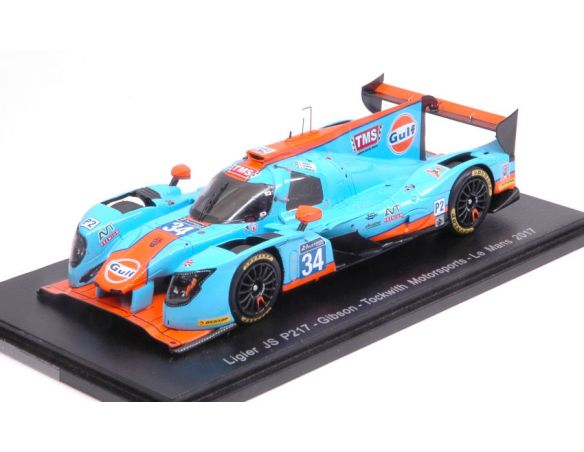 Spark Model S5820 LIGIER JS P217 GIBSON N.34 12th LM 2017 MOORE-HANSON-CHANDHOK 1:43 Modellino