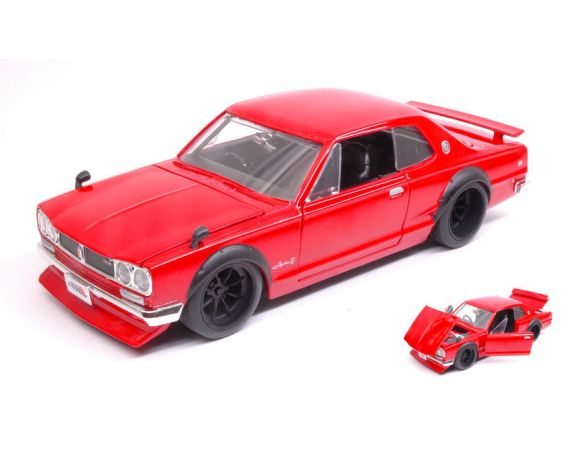 Jada JADA30004 NISSAN SKYLINE 2000 GT-R 1971  RED JDM TUNERS 1:24 Modellino