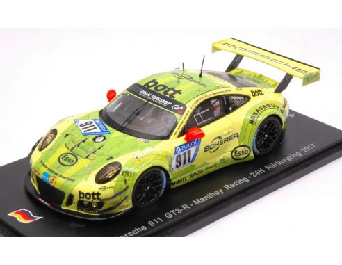 Spark Model SG325 PORSCHE 911 GT3 R N.911 NURBURGR.2017 DUMAS-MAKOWIECKI-PILET-LIETZ 1:43 Modellino