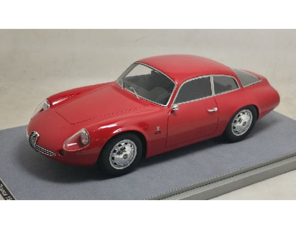 Tecnomodel TMD1871A ALFA ROMEO GIULIETTA SZ CODA TRONCA 1963 STREET VERSION RED 1:18 Modellino