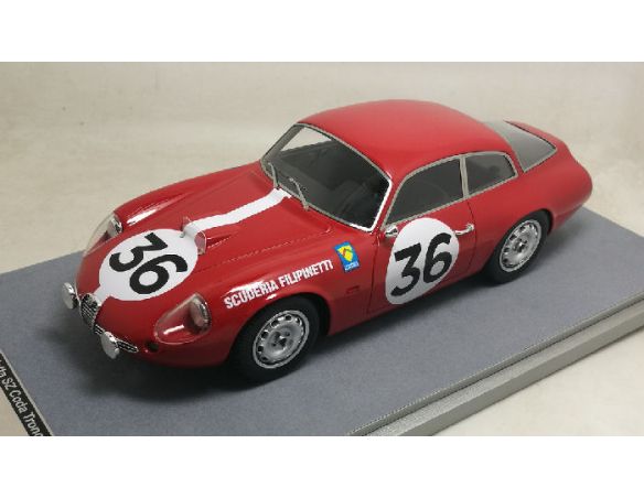 Tecnomodel TMD1871D ALFA ROMEO GIULIETTA SZ N.36 DNF LM 1963 K.FOITEK-A.SCHAFER 1:18 Modellino