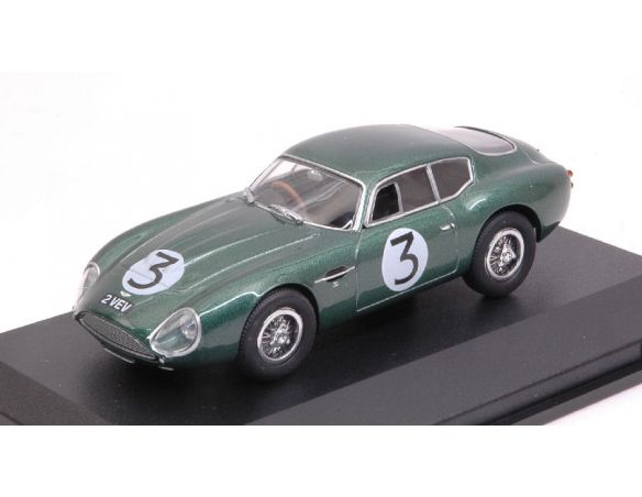 Oxford OXFAMZ002 ASTON MARTIN DB4GT ZAGATO N.3 4th T.TROPHY GOODWOOD 1961 J.CLARK 1:43 Modellino