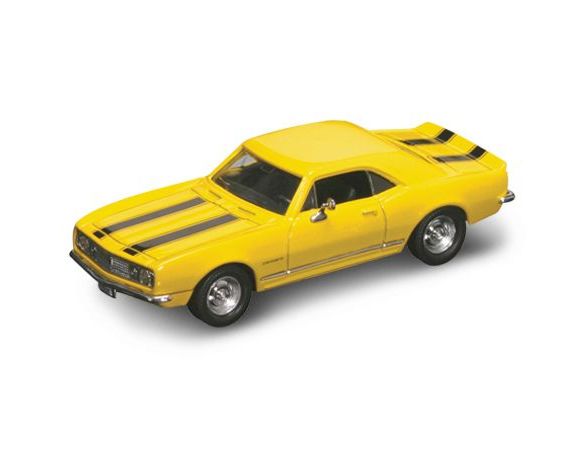 LUCKY DIE CAST LDC94216Y CHEVROLET CAMARO Z 28 1967 YELLOW W/BLACK STRIPES 1:43 Modellino