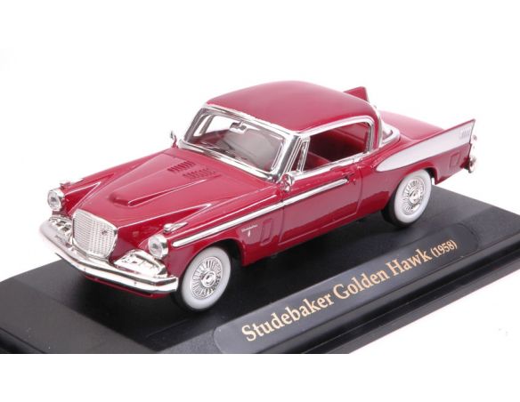 LUCKY DIE CAST LDC94254DR STUDEBAKER GOLDEN HAWK 1958 DARK RED 1:43 Modellino