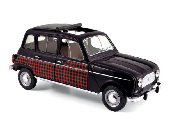 Norev NV185242 RENAULT 4 PARISIENNE 1964 BLACK & RED 1:18 Modellino