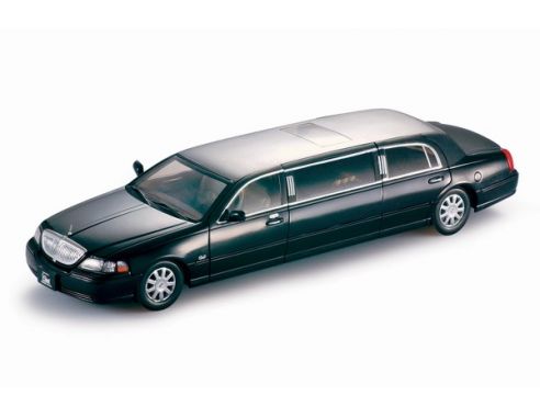 SunStar SS4202 LINCOLN TOWN CAR LIMOUSINE 2003 BLACK 1:18 Modellino