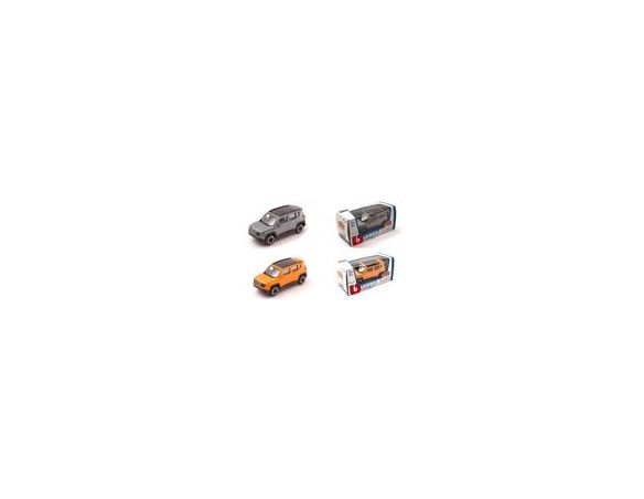 BBURAGO BU30385S JEEP RENEGADE 2014 SILVERGUN 1:43 Modellino