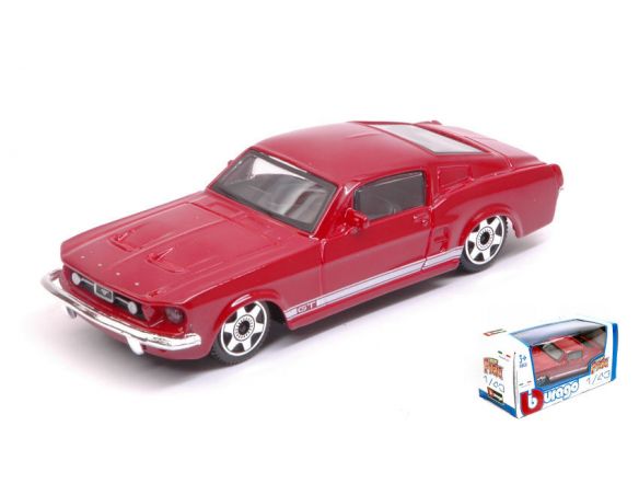 BBURAGO BU30215R FORD MUSTANG GT 1964 RED 1:43 Modellino