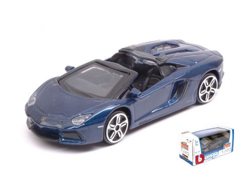 BBURAGO BU30249B LAMBORGHINI AVENTADOR LP700-4 2013 ROADSTER BLUE 1:43 Modellino