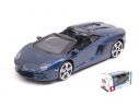 BBURAGO BU30249B LAMBORGHINI AVENTADOR LP700-4 2013 ROADSTER BLUE 1:43 Modellino