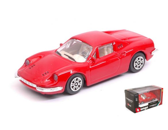 BBURAGO BU31105R FERRARI DINO 246 GT RED 1:43 Modellino