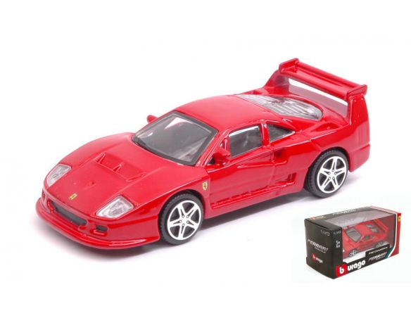 BBURAGO BU31125R FERRARI F40 1987 RED 1:43 Modellino