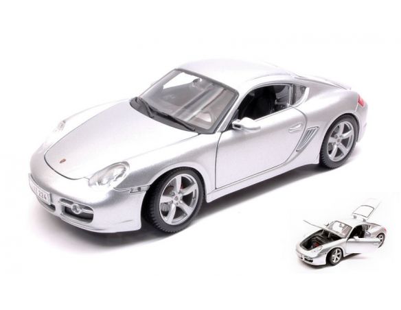 Maisto MI31122S PORSCHE CAYMAN S SILVER 1:18 Modellino