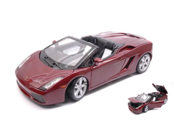 Maisto MI31136R LAMBORGHINI GALLARDO SPYDER 2008 DARK RED 1:18 Modellino