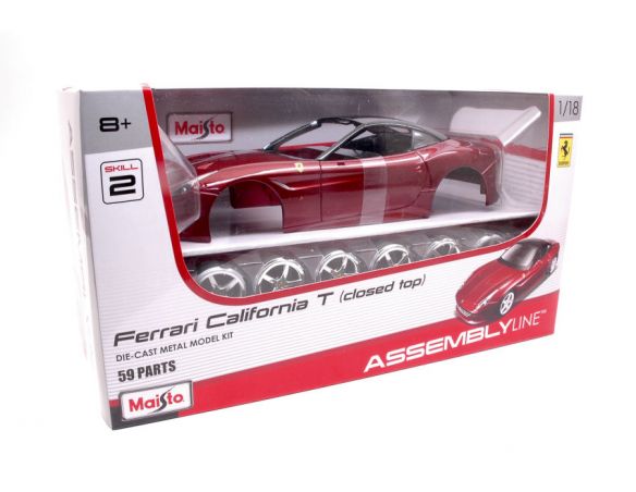 Maisto MI39899R FERRARI CALIFORNIA T CLOSED TOP DARK RED KIT 1:18 Modellino
