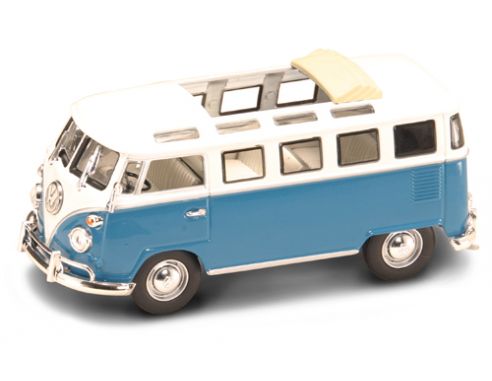 LUCKY DIE CAST LDC43208BL VW MICROBUS 1962 BLUE/WHITE 1:43 Modellino