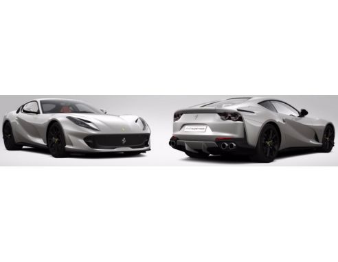 Looksmart LS18014E FERRARI 812 SUPERFAST ARGENTO NURBURGRING (METALLIC) C/VETRINA 1:18 Modellino