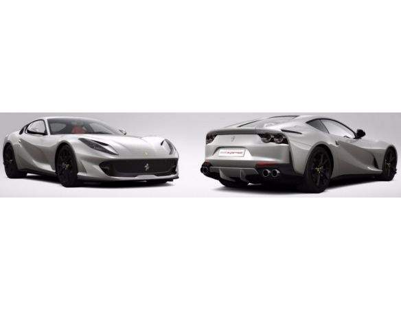 Looksmart LS18014E FERRARI 812 SUPERFAST ARGENTO NURBURGRING (METALLIC) C/VETRINA 1:18 Modellino